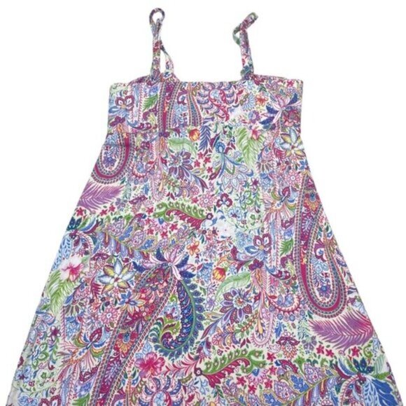 Tommy Bahama Womens Paisley Lightweight Strapless Maxi Dress Size Medium - Picture 5 of 5